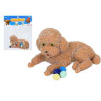 Антистрес іграшка собака, 14 см, TPR, мішура (В асортименті)