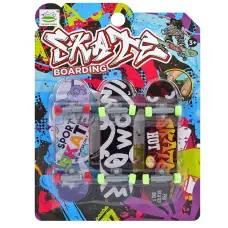 Набор фингербордов, 3 мини-скейта 9.5 см (в ассортименте)