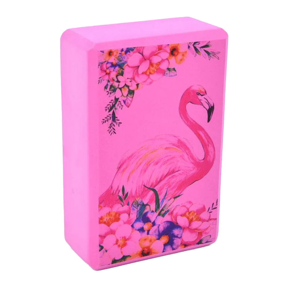 Блок для йоги EVA, 120г, 5 кольорів, 1 вид (фламінго), в п/е 23-15-7,5см /50/