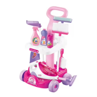 Ігровий набір для прибирання з візочком пилосос на батарейках