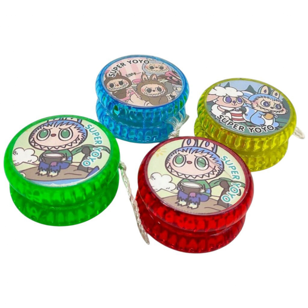 Гра Йо-Йо "LABUBU" герой, підсвічування, діаметр - 6 см, в п/е МІКС ВИДІВ /800-2/