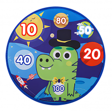 Дартс на липучці, 36см, 2 м'ячі, 2 дротики, маркери, серветки, 10видів, у п/е 38-42-6см /48/