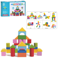 Конструктор дерев'яний Будівельні блоки Містечко 32 деталі