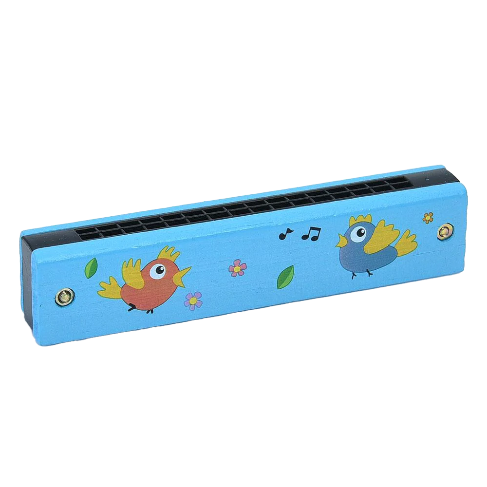 Дерев'яна іграшка Гармошка губна, 13-3-2см, мікс видів, у п/е /50/