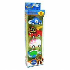 Іграшка машинка на коліщатах Robocar Poli, 4 героя, кор. 28*9*5 см /192-2/