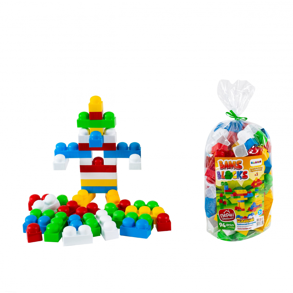 Конструктор BAMSBLOCK №2 (94 детали), Бамсик 36*17см 115/3