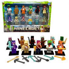 Конструктор Minecraft герої 12 шт в кор. 25-16*2см 