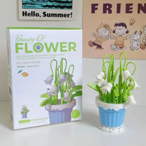 Конструктор квіти в горщику від 105 деталей (в асортименті)