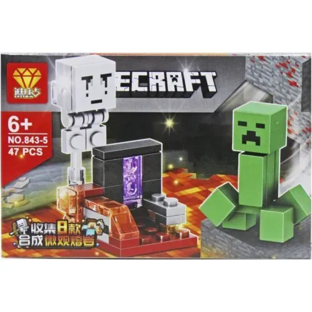 Конструктор, герої Minecraft 48-55 дет. (в асортименті)