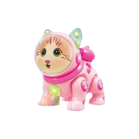 Кошеня мелодія диско-куля підсвічування парогенератор ходить (в асортименті) QF378-3