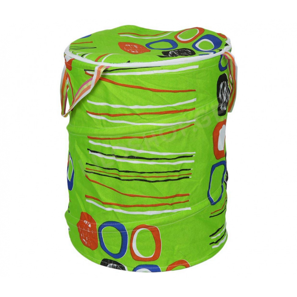 Кошик для іграшок діам45см,вис48см,кришка-блискавка,ручки,мікс видів,кул,45-45-1см /50/