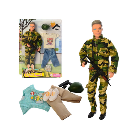 Лялька хлопчик військовий з аксесуарами (в асортименті) 8412
