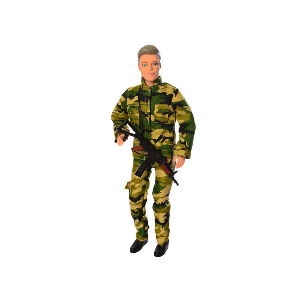Кукла DEFA 30см 8412 парень военный с аксес.2цв.лист 33*5,5*25 /24/