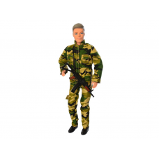 Кукла DEFA 30см 8412 парень военный с аксес.2цв.лист 33*5,5*25 /24/