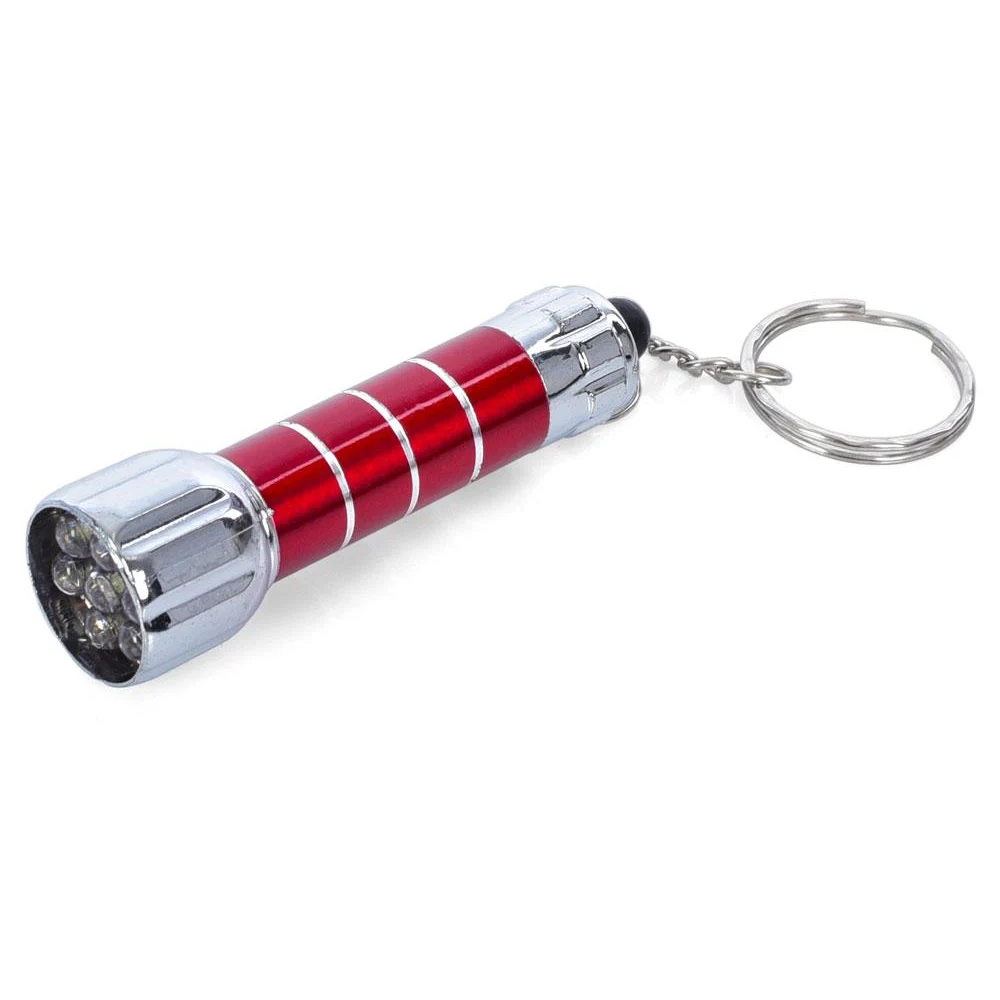 Ліхтарик 7,2см, брелок,світло,на бат-ці(табл),(4кольори) 12шт на листі 19-18-2см /16/192/