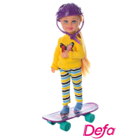 Лялька DEFA 13,5 см скейт шолом (в асортименті) 8295