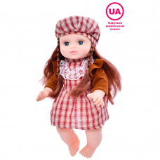 Лялька Оксаночка, 33см, музика-звук (укр), пісня, рахує, гра у схованки,вірш, 6 видів, на бат(табл), в рюкзаку, 21-28-14см /24/