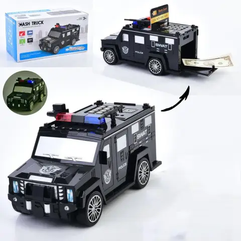 Машина Поліція сейф з кодом затягує купюри світло звук (В асортименті) WF-3018