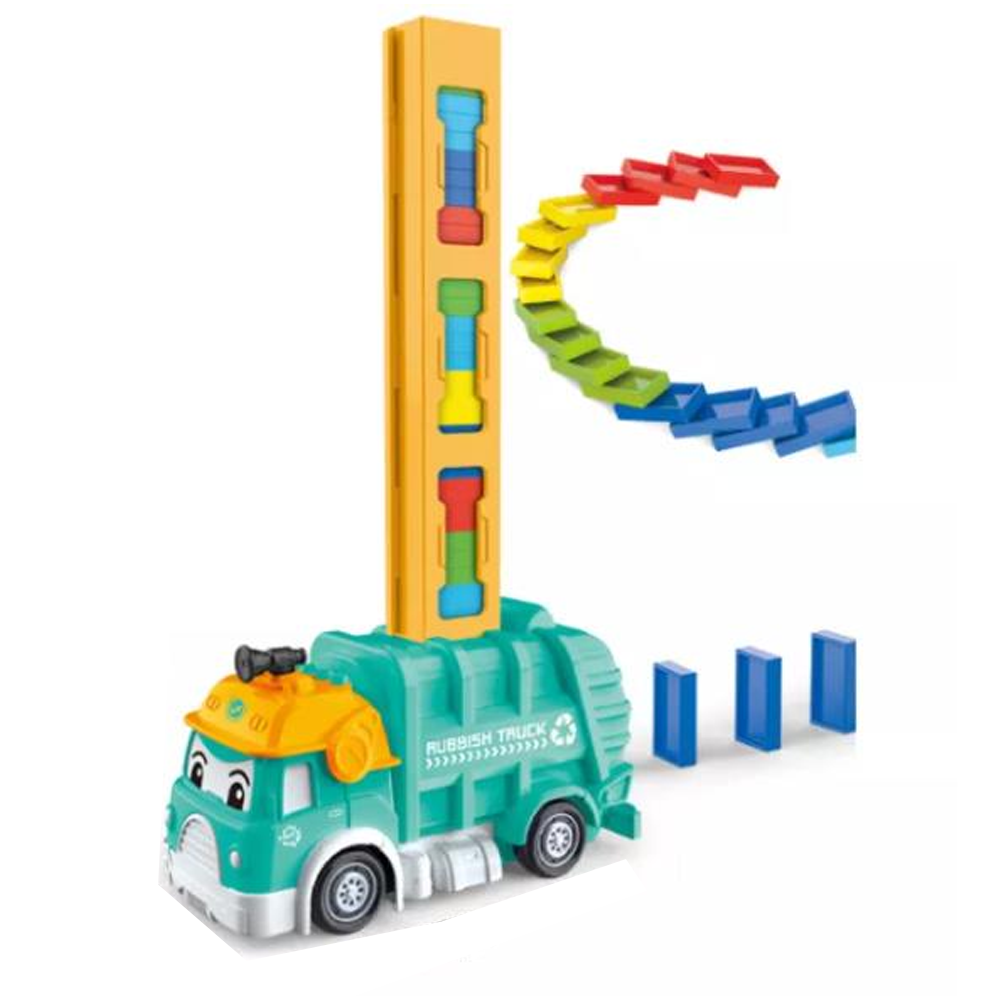 Машина з доміно, що розставляє фішки (80 штук), підсвічування, пісні, історії, скоромовки англійською, регулювання напрямку 367-3A