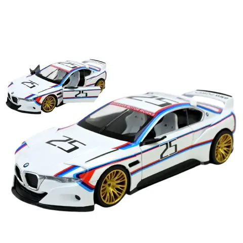 Машинка металева BMW CSL Hommage R 1:24 АВТОПРОМ світло звук двері капот 68257A