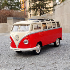 Машина мет. АВТОПРОМ 1:30 Volkswagen T1, батар,світло,звук,відкр.двері,кор. 18*9*8см /48-2/