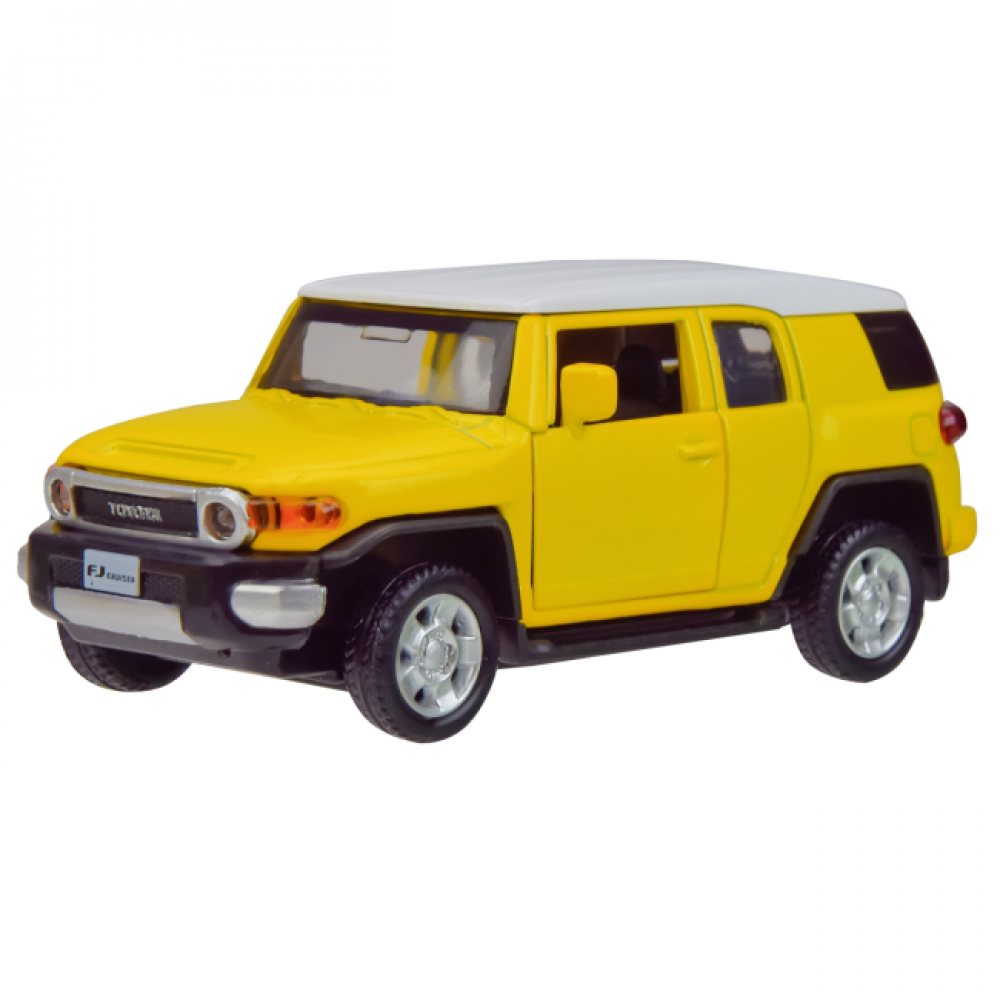 Машина мет. АВТОПРОМ, 1:43 TOYOTA FJ CRUISER, 2 кольор., відкр.двері, кор. 14,5 * 6,5 * 7см /96-2/