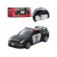 Машина металл "KINSMART" "Nissan GT-R (R-35) Police", в кор. 16*8,5*7,5см