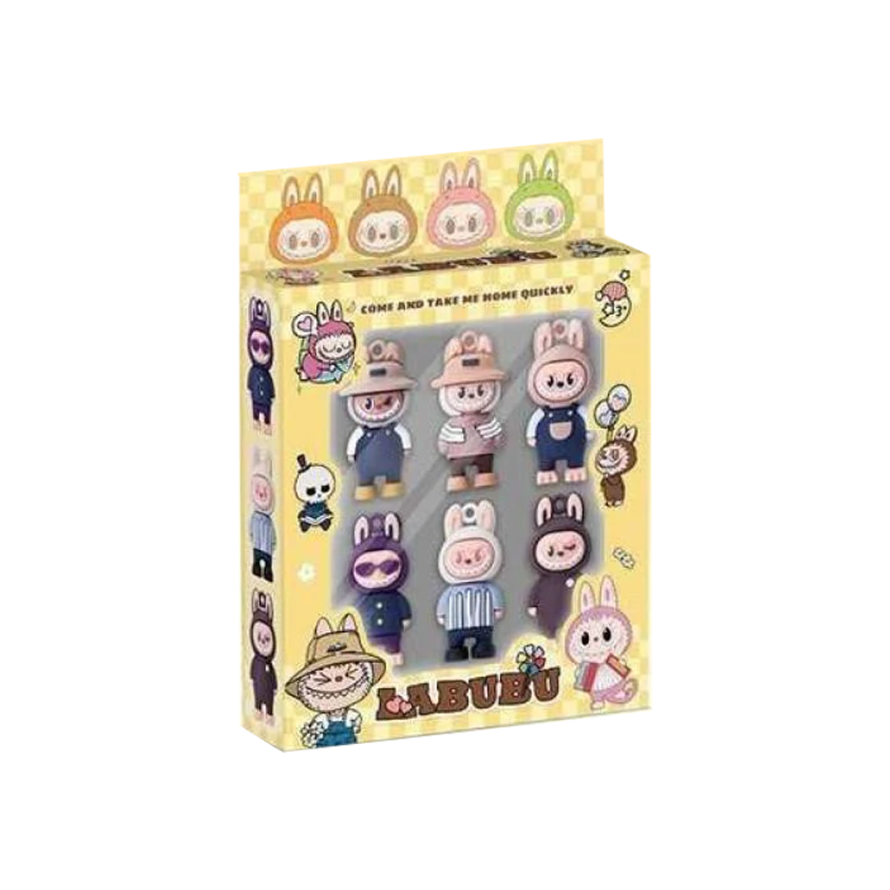 Набір героїв "LABUBU" 6 фігурок, висота - 5,4 см, в кор. 17х12х3 см /288-2/