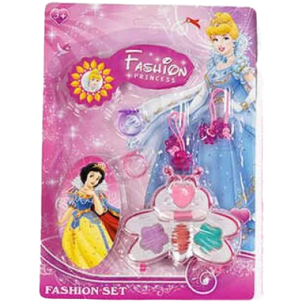 Набір косметики принцеси 5 видів, тіні для повік, аплікатор, аксесуари, на листі, МІКС ВИДІВ