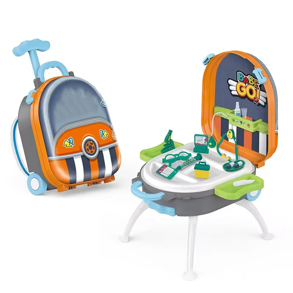 Набір лікаря "LABUBU" аксесуари лікаря, стетоскоп, шприц, окуляри, висувна ручка 25х21х10см /36-2/