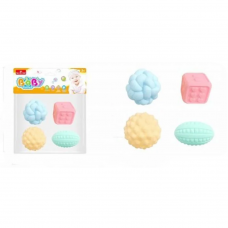 Набір текстурних іграшок 508-311/312 з пищалкою 2в.4шт.в кул.26*8*22 /120/