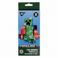 Олівці кольорові YES 12 кол. "Minecraft"