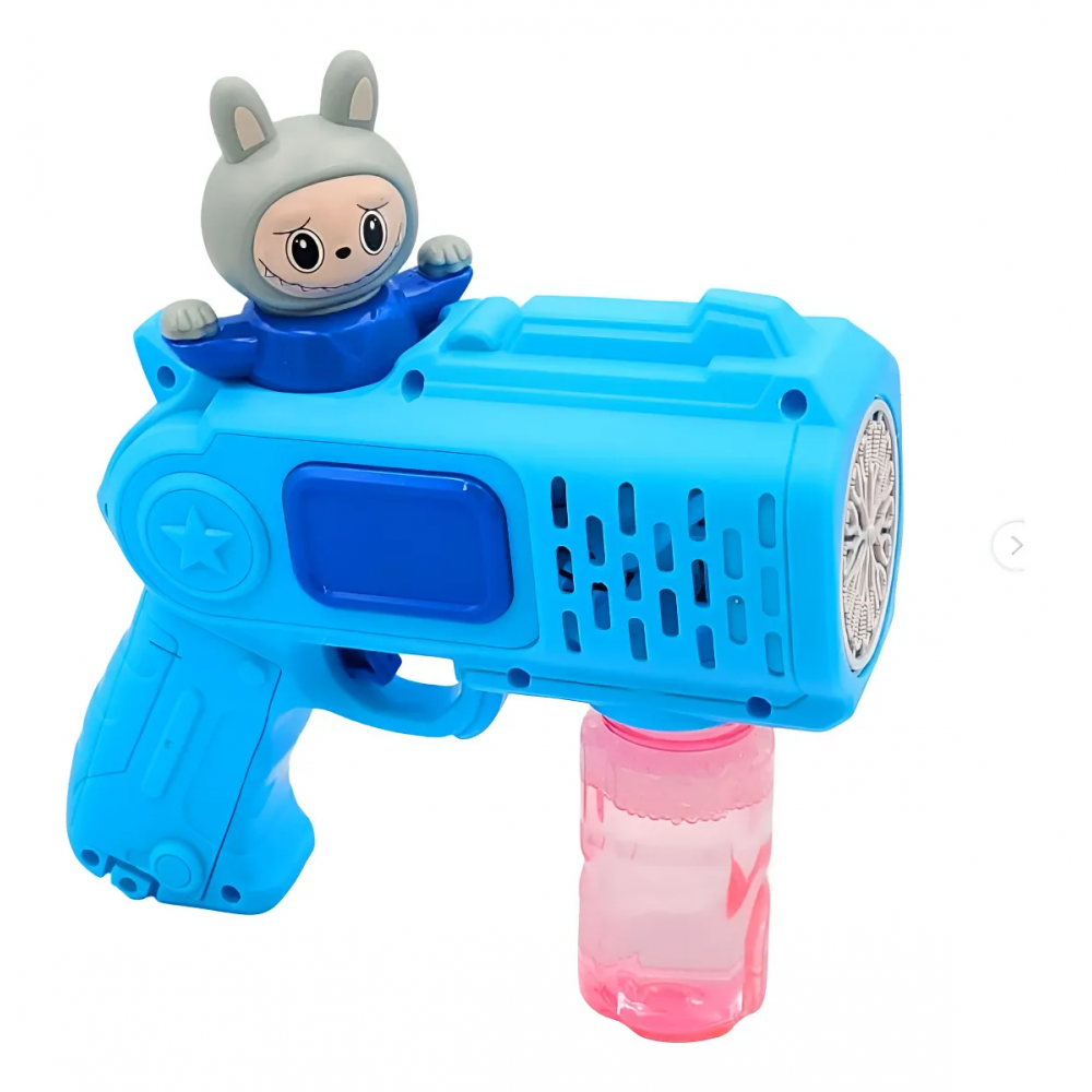 Пістолет "LABUBU" з мильними бульбашками в кор, МІКС ВИДІВ 18х15х6 см /96/