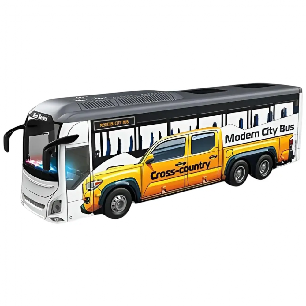 Р/К автобус акумулятор 3.7 V, пульт керування 2.4 GHz, масштаб 1:24, підсвічування, мелодії, режим демонстрації, в кор. /36/