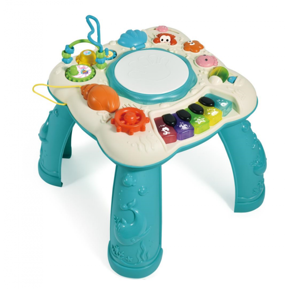 Розвиваючий столик QX-91200E багатофункц.батар.муз.світ.2кол.кор.42,5*10,5*31,5 /12/