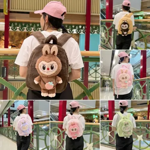 Рюкзак ГЕРОЙ м'яке хутро рухомі елементи (В асортименті) M18939