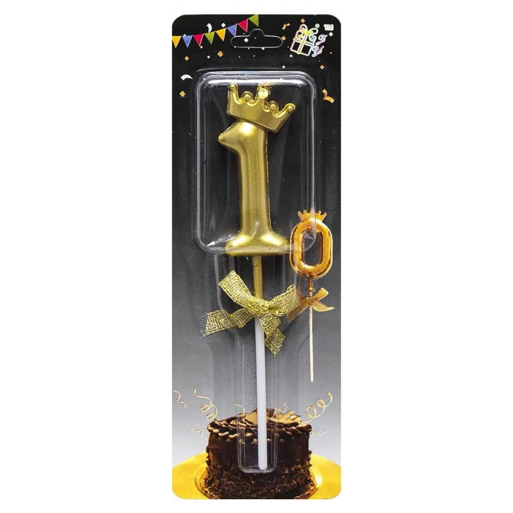 Свічка-цифра "1" з короною JY-1064