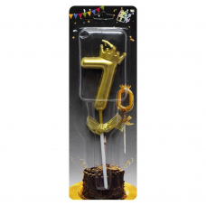Свічка-цифра "7" з короною JY-1064