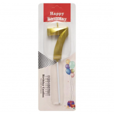 Свічка-цифра "7" металік TL-1056