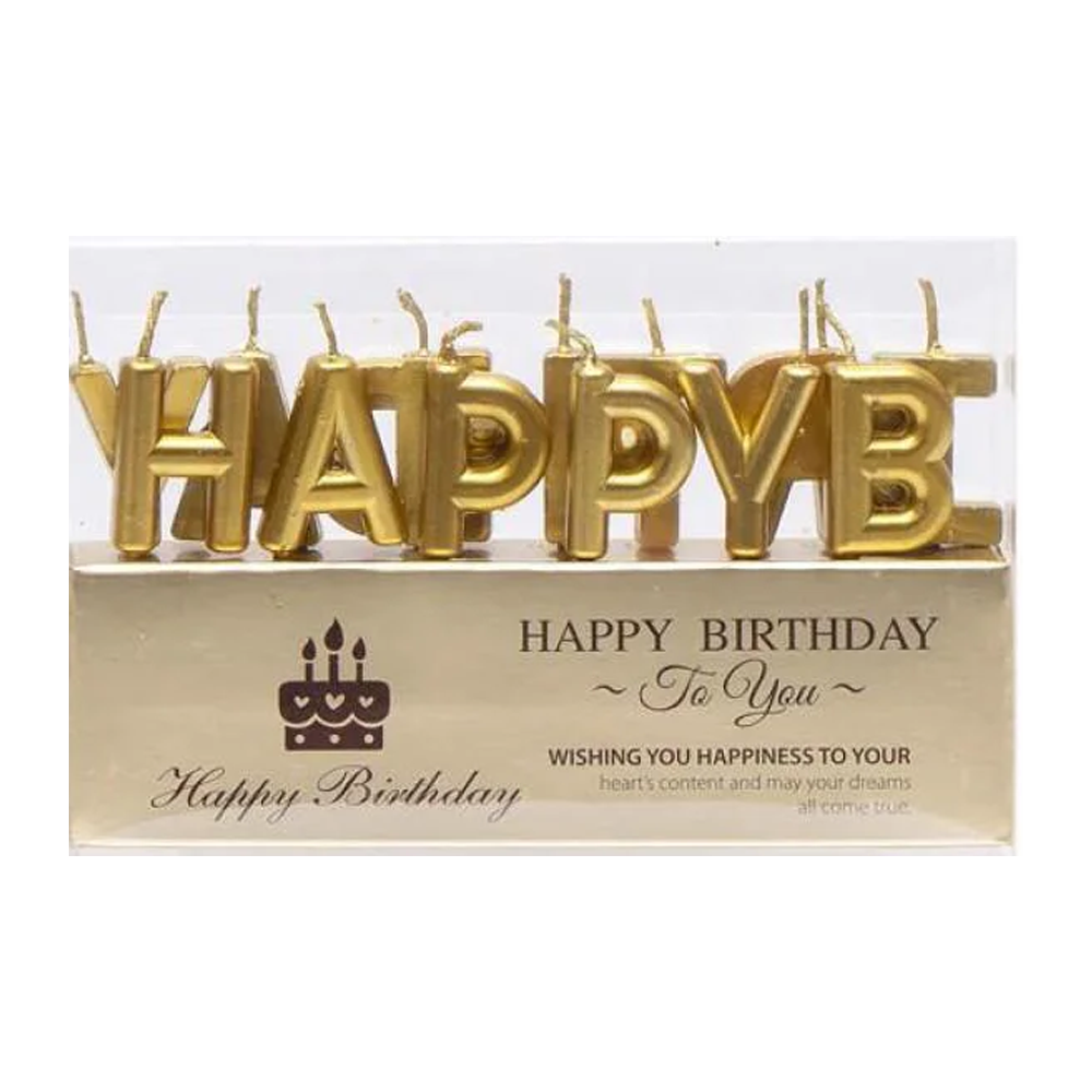 Свічки для торта літери "Happy Birthday" TL-1052