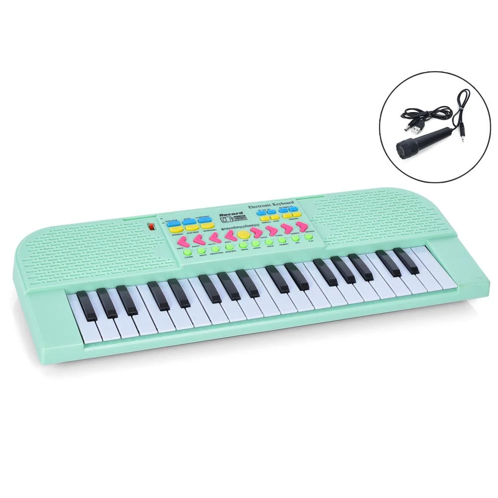 Синтезатор 37 клавіш, демо, запис, мікрофон,працює від мережі та від батарейок,3 кольори, в кор-ці, 42,16,5см /15/
