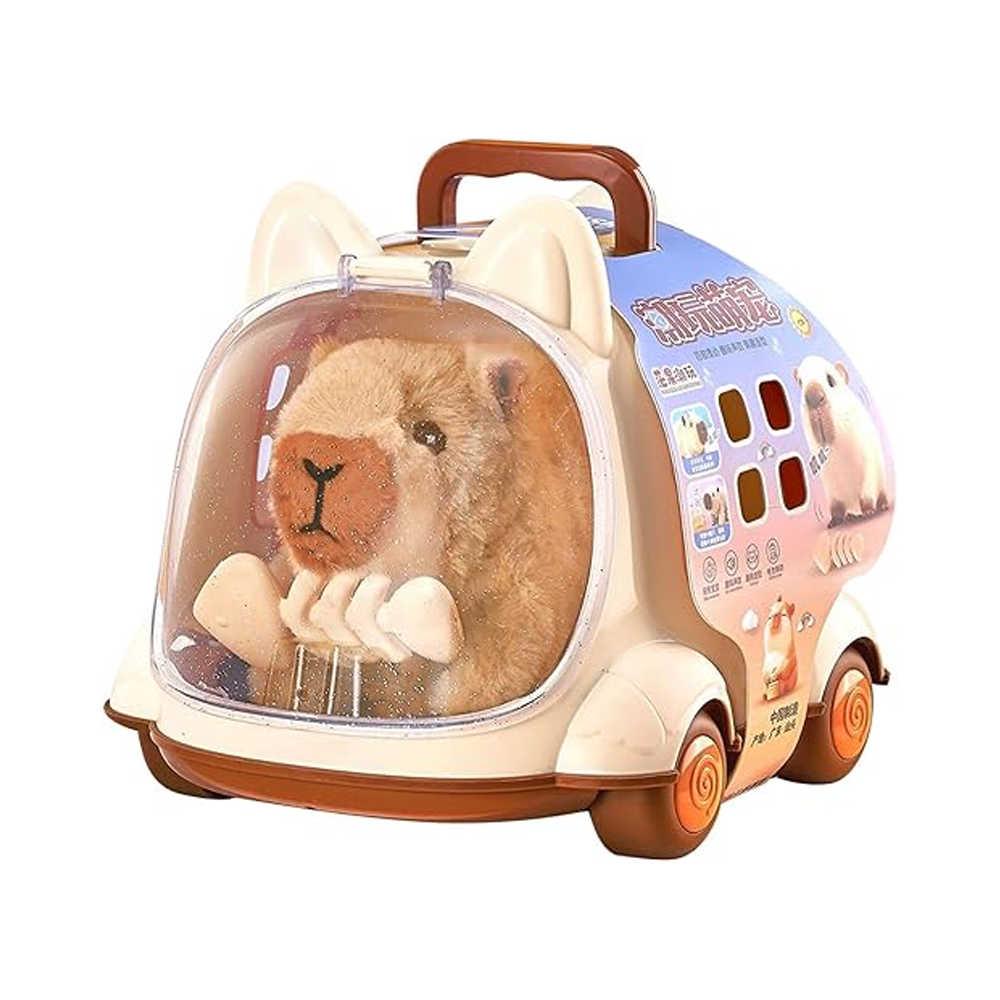 Улюбленець “Капібара”, на батарейках, звуки, рух лапками, головою і хвостиком, переноска, ходить, аксесуари, у боксі /32/