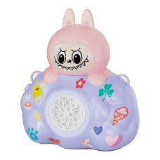 Установка з мильними бульбашками "LABUBU" автоматичний принцип, світло, мелодія, 2 режими, 19х16х9см