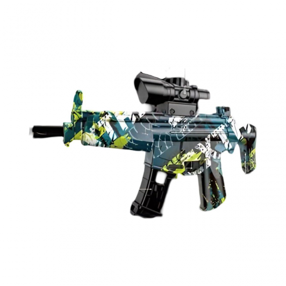 Автомат автоматичний принцип роботи, вбудований акумулятор 7.4 V, стріляє орбізами, захисні окуляри, в кор. /36/