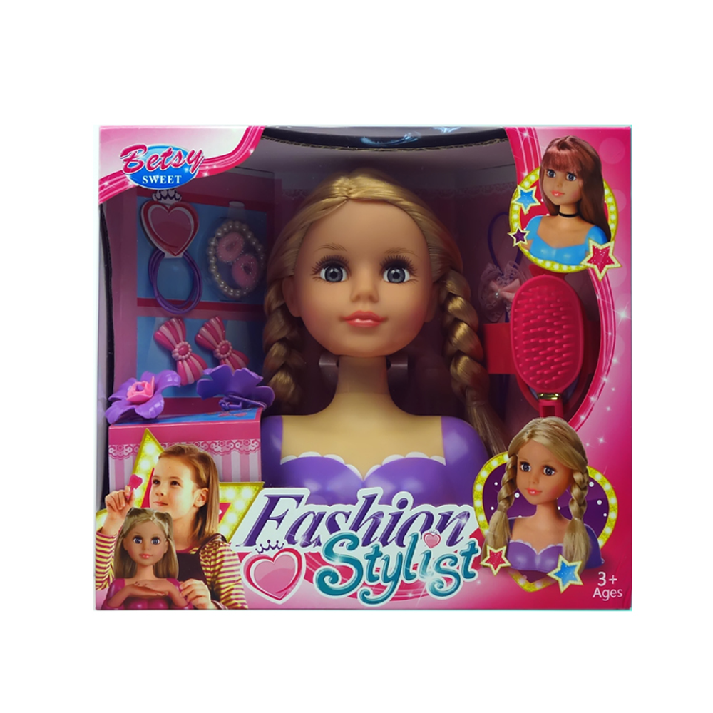 Голова для зачісок гребінець, шпильки, кор. 30*13*26 см /24-2/