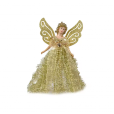 Игр. на ёлку "Ангел блестящ." 20см ,3цв.-бел.,зол.,сереб.(80*3)