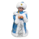Іграшка музична з рухом "Снігуронька у білому, блакитному одязі з перлами на шапці" 30см 1223-12