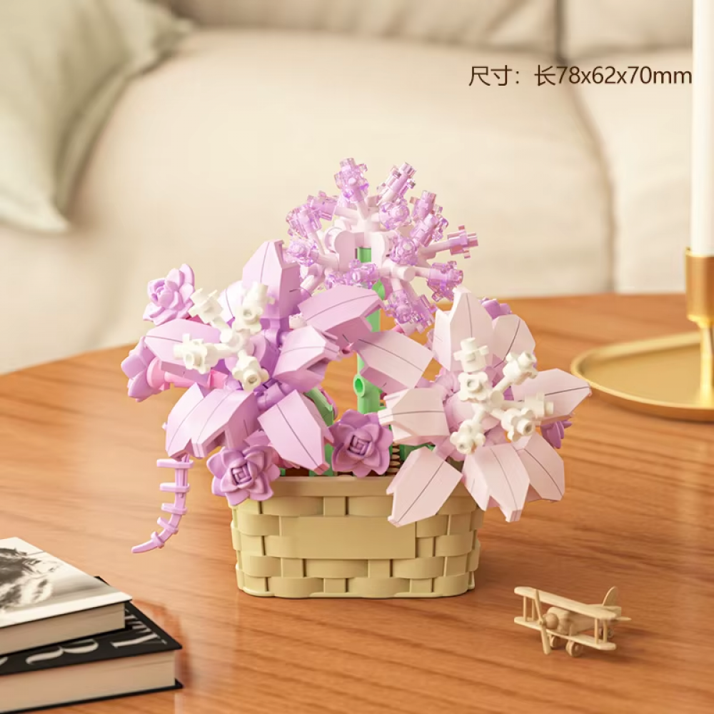 Конструктор квіти у горщику, в кор-ці, від 126 дет. (в асортименті)