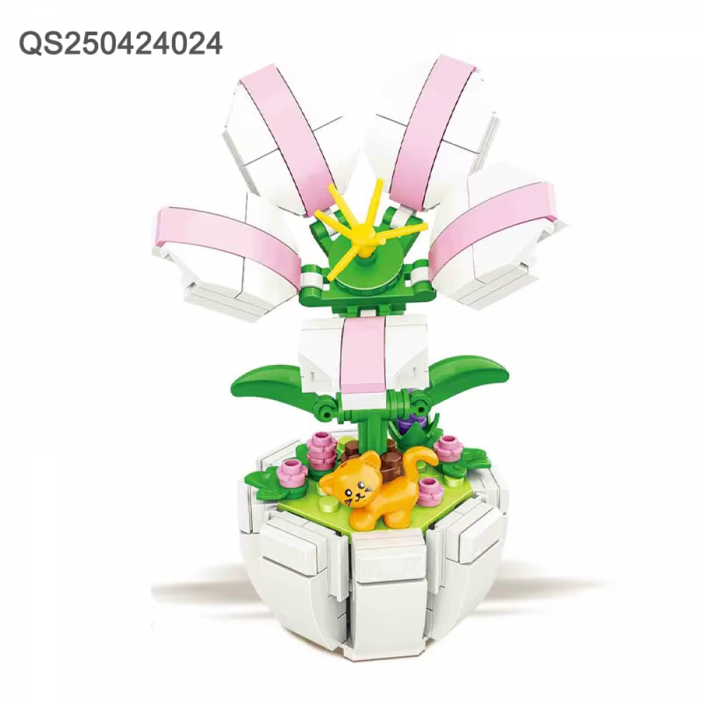 Конструктор квітка у горщику, від 142дет, (в асортименті)