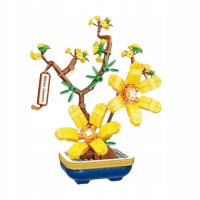 Конструктор квітка у горщику від 325 деталей (В асортименті) 33041-33044